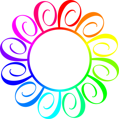 Rainbow frame clipart