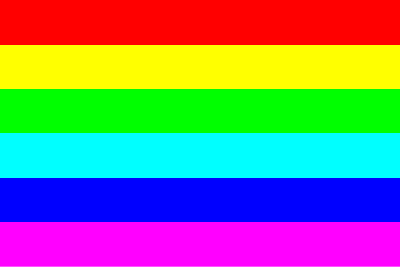 Rainbow Gradient with 6 colors clipart