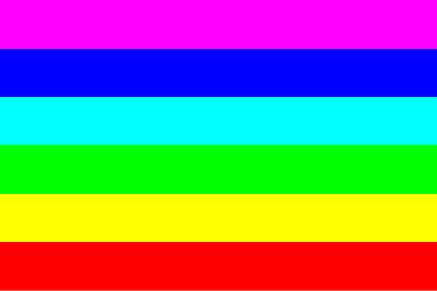 Rainbow Gradient with 6 colors, reverse order clipart