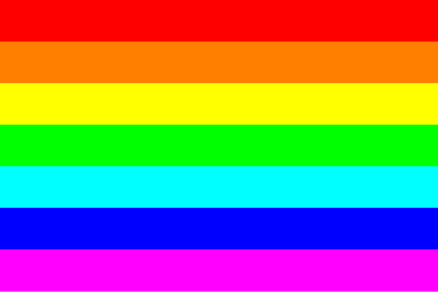Rainbow Gradient with 7 colors clipart