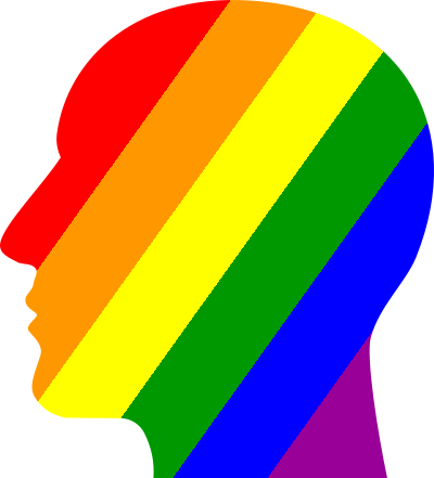 Rainbow head 2 clipart