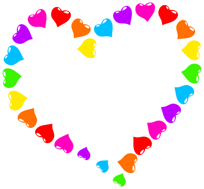 Rainbow Heart clipart