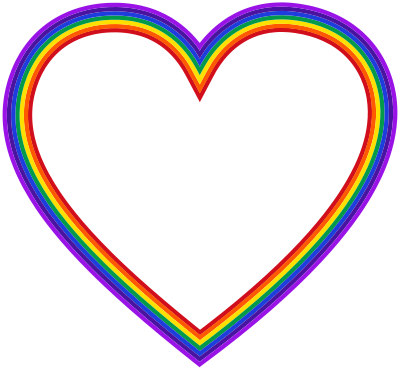 Rainbow Heart 4 clipart