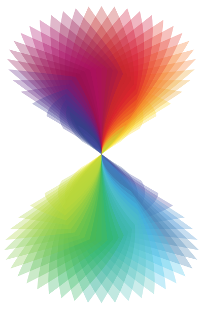 Rainbow Hourglass clipart