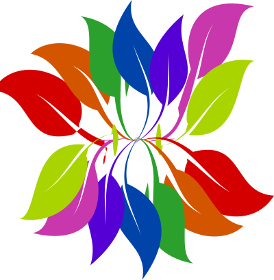 Rainbow Leafs clipart