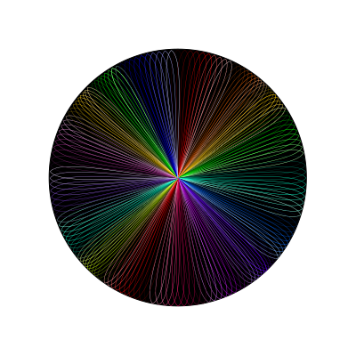 Rainbow line art 2 clipart