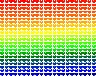 Rainbow Love clipart