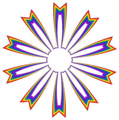 Rainbow Medal clipart