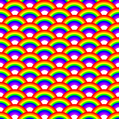 Rainbow pattern clipart