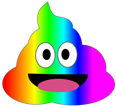 Rainbow Poo clipart