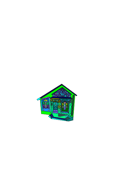 Re-Vamp'd Halloween House clipart