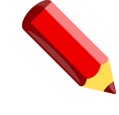 Red pencil clipart