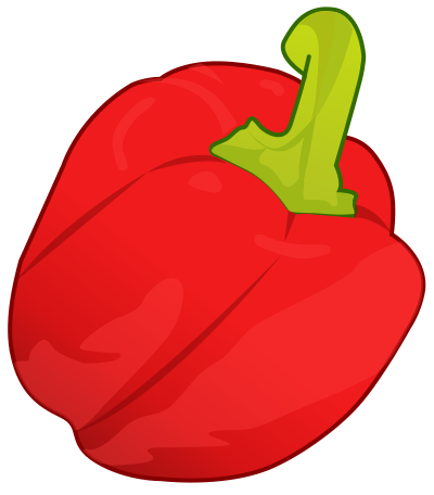 Red pepper clipart