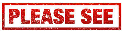 Red Please See Stamp clipart