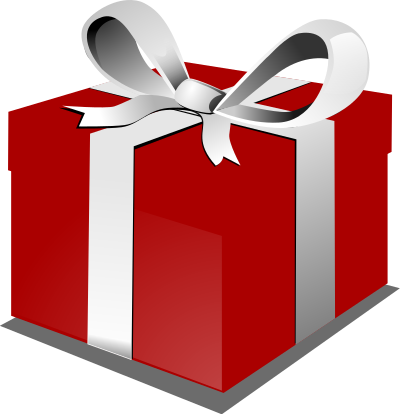 Red present clipart