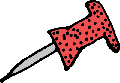 Red Pushpin clipart