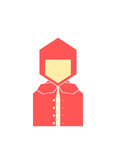 Red Riding Hooxagon clipart