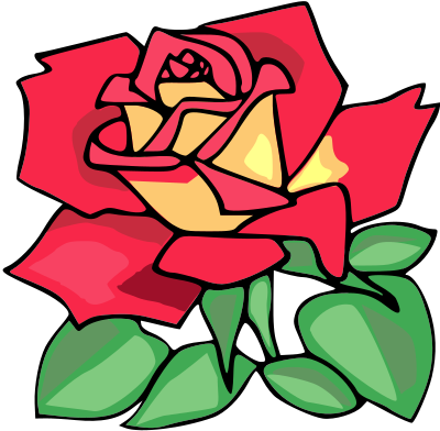 Red rose clipart