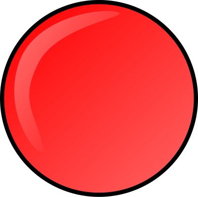 Red round button clipart