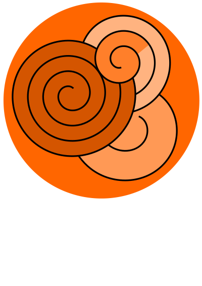 Red spirals clipart