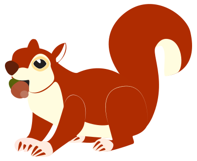 Red Squirrel clipart