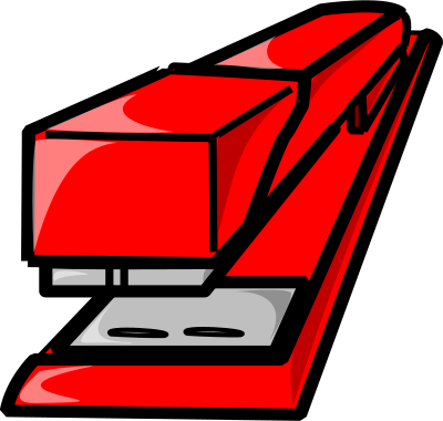 Red Stapler clipart