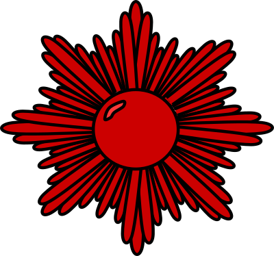 Red starburst clipart