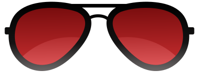 Red Sunglasses clipart