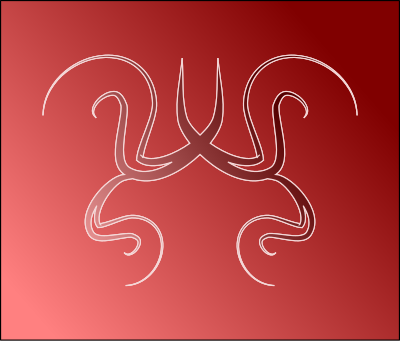 Red swirls clipart