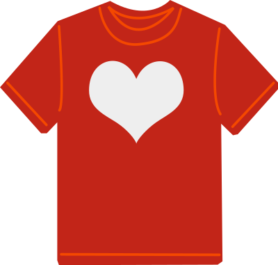 Red T-shirt clipart