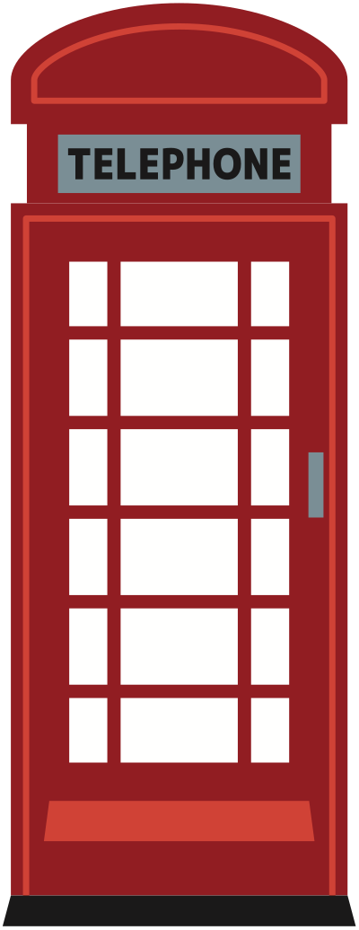 Red Telephone Box clipart