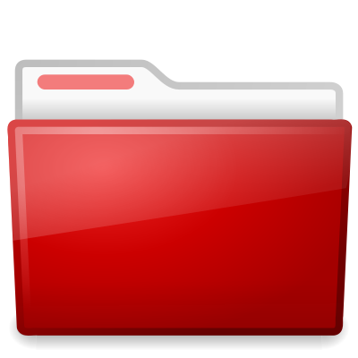 Red Ubuntu Folder clipart