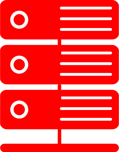 Red Virtual Server clipart