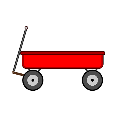 Red Wagon clipart