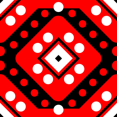 Red White Black Circles Squares MMXXI clipart