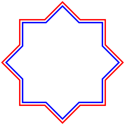 Red White Blue Frame 3 clipart