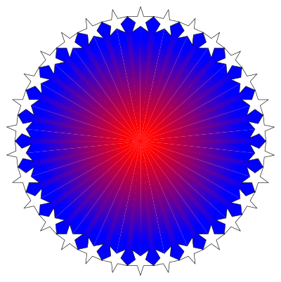Red White Blue Starburst clipart