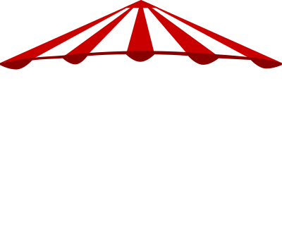 Red-white umbrella clipart