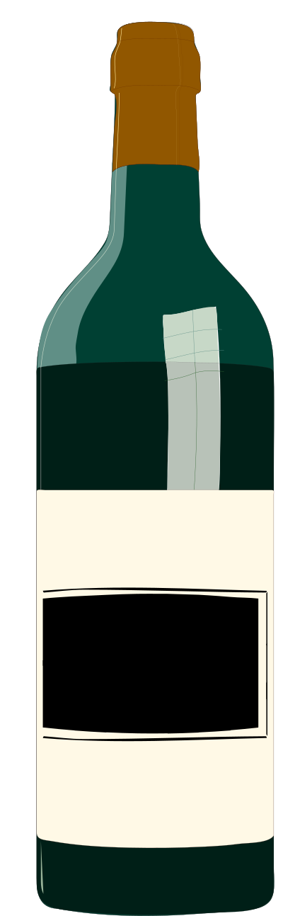 Red wine bottle vino clipart