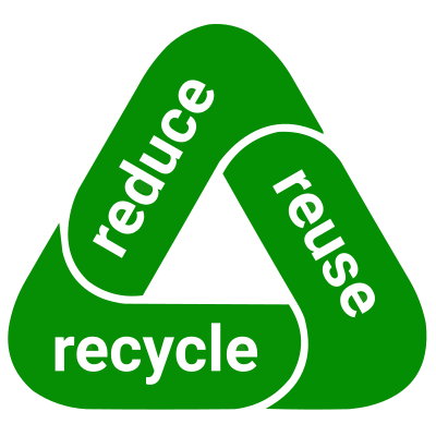 Reduce Reuse Recycle waste environment 3Rs clipart