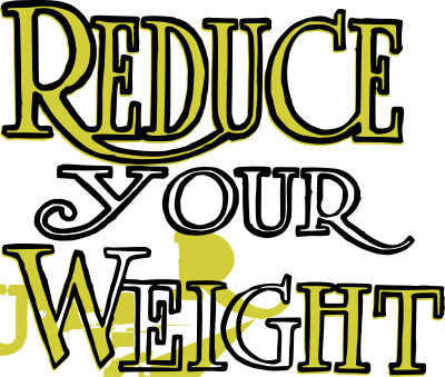 Reduce Your Weight - Text clipart
