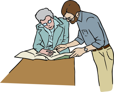 Reference Desk clipart