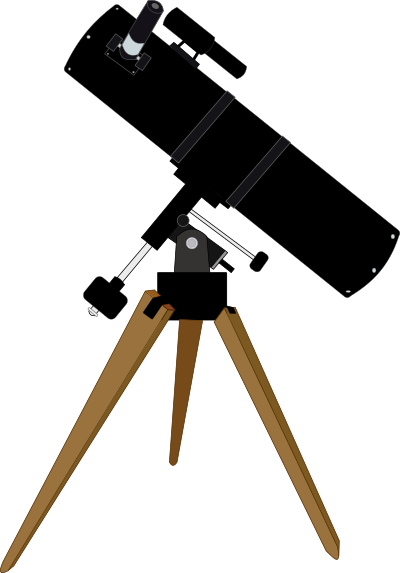 Reflector telescope clipart