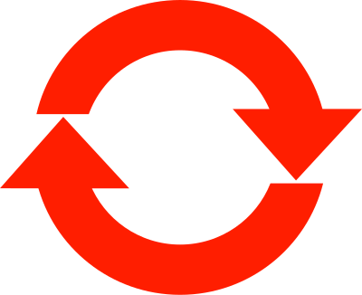 Refresh icon, simple clipart