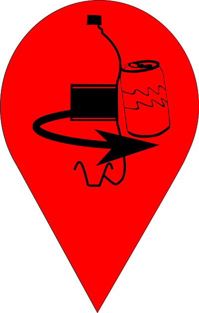 Refund map marker clipart
