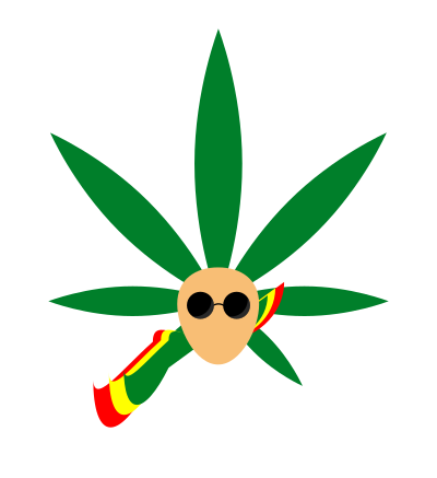 Reggae weed clipart