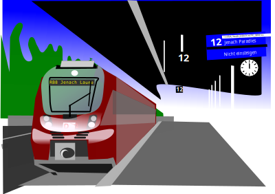 Regionalbahn clipart
