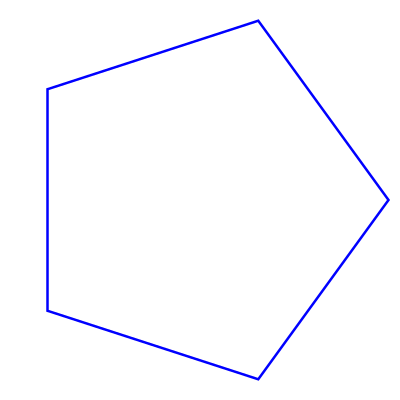 Regular Pentagon very simple clipart