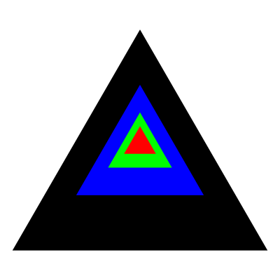 Regular triangle discovery clipart