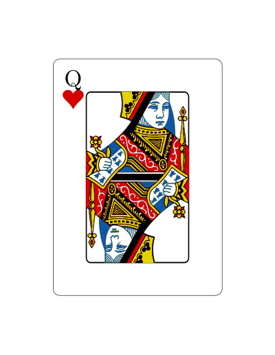 Reina de corazones (Vectorizado) clipart